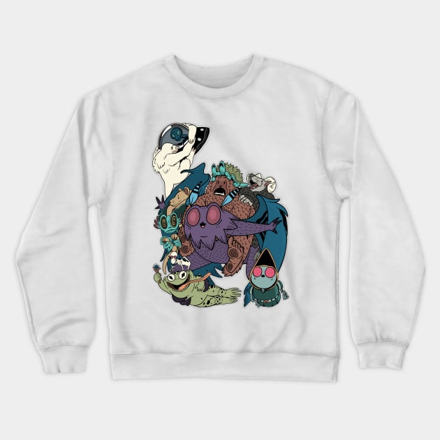 All My Friends Are Cryptids Crewneck Sweatshirt by Ballyraven